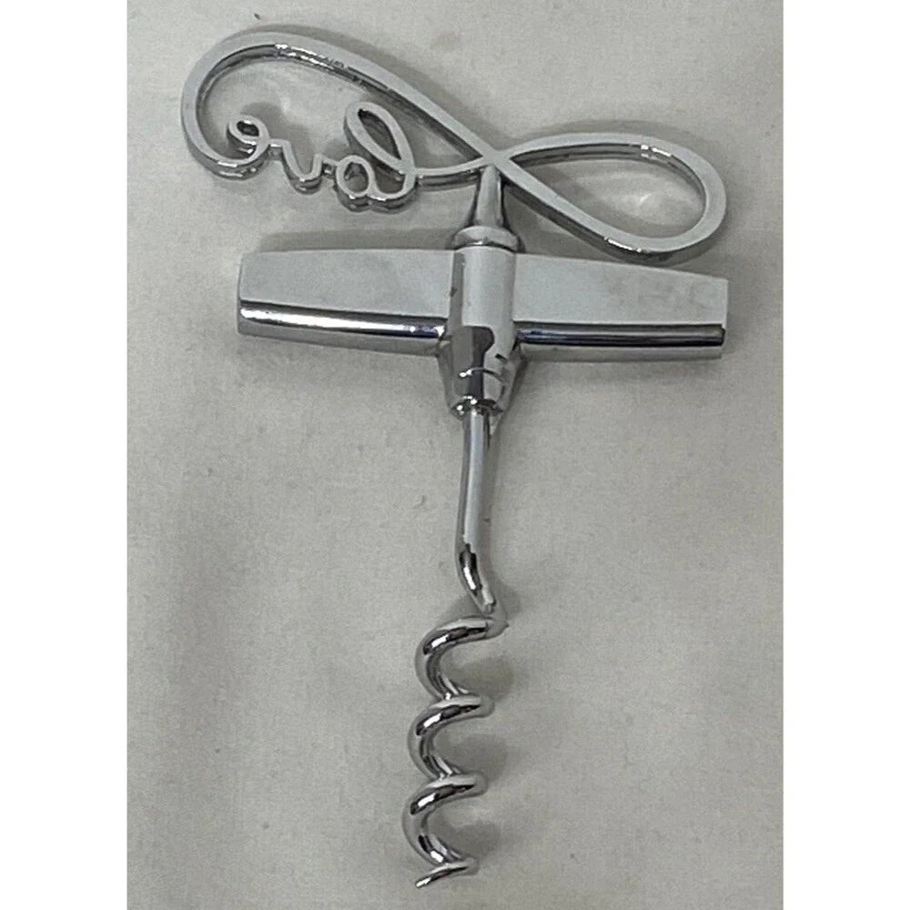 Stainless Steel Infinity Love Wine Corkscrew with Pouch